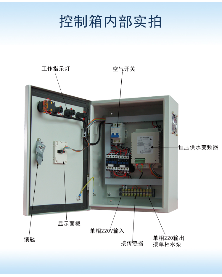 恒压供水控制柜内部图